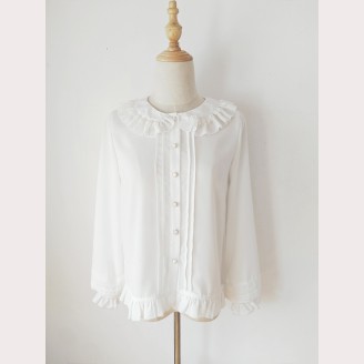 Orchid Lane Puff Sleeve Classic Lolita Style Blouse (OL10)